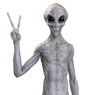 image of an alien
